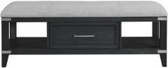 Intercon Laguna Weathered Steel Storage Bench