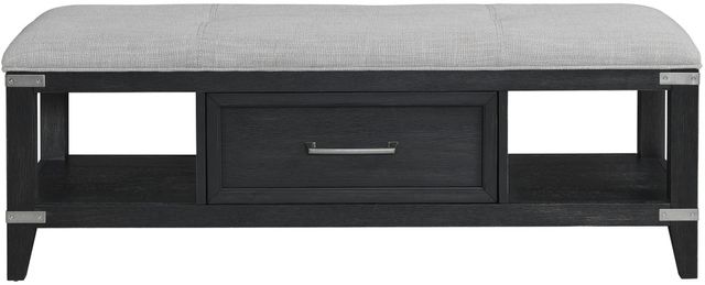 Intercon Laguna Weathered Steel Storage Bench-0