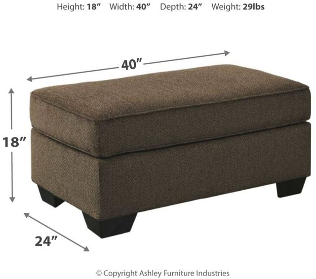 Benchcraft® Nesso Walnut Ottoman-3