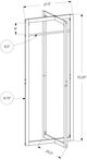 Monarch Specialties Inc. White Coat Rack-3