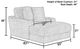iAmerica Marshmallow Chocolate Chaise-1