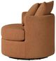 Coaster® Debbie Black/Burnt Orange Swivel Accent Chair-3