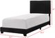 Crown Mark Erin Black Youth Twin Upholstered Panel Bed-2
