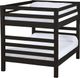 Crate Designs™ Furniture Espresso Full XL/Full XL Tall Ladder End Bunk Bed-0