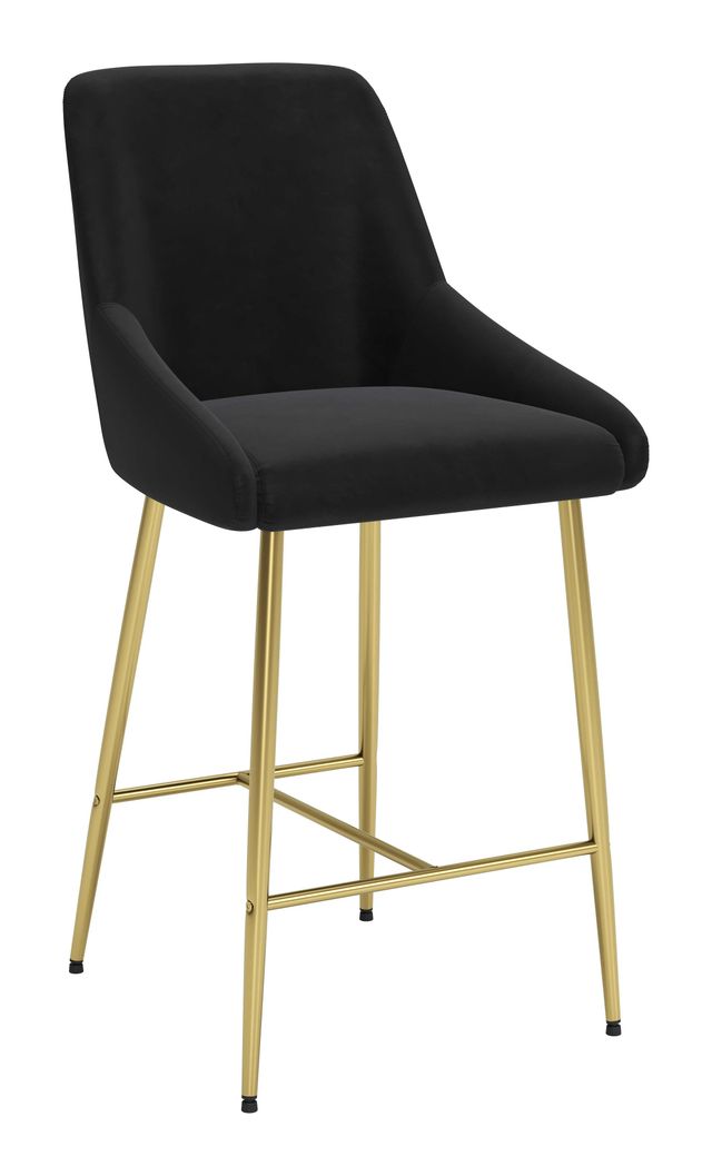 Zuo® Modern Madelaine Black Counter Chair-1
