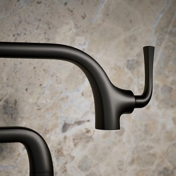 KOHLER® Graze® Matte Black Deck-Mount Pot Filler-2