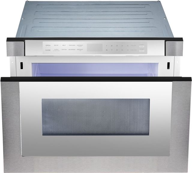 XO 1.2 Cu. Ft. Silver Mirror Microwave Drawer-3