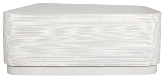 Uttermost® Saltwater White Concrete Indoor-Outdoor Coffee Table-4