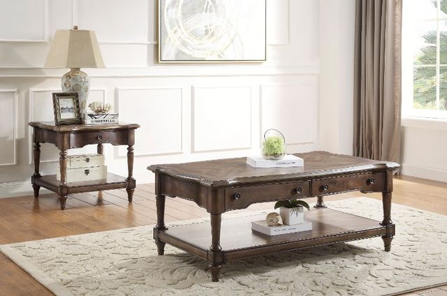 Homelegance® Heath Court Brown End Table-1