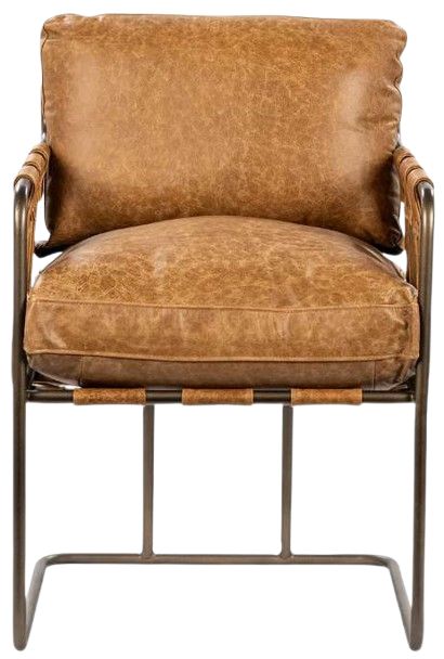 Classic Home Strapling Bronze/Sedona Brown Dining Chair-2