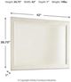 Signature Design by Ashley® Willowton Whitewash Bedroom Mirror-2