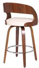 Armen Living Shelly Cream 30" Swivel Bar Stool-1
