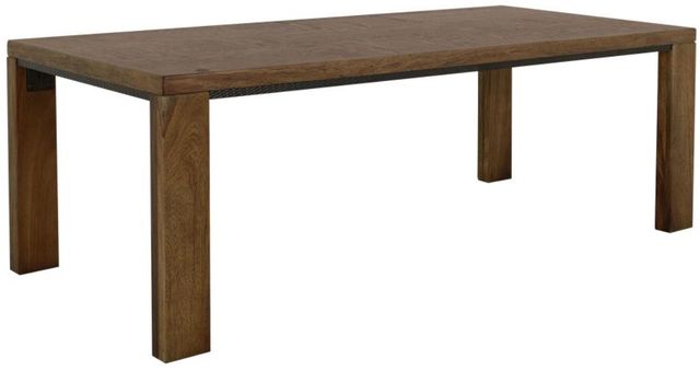 International Furniture Direct Walnut Reddish Brown Dining Table-0