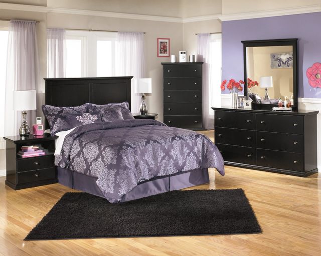Signature Design by Ashley® Maribel Black Full Panel Headboard-3