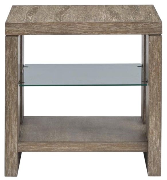 Magnussen Home® Conway Spiced Brown Rectangular End Table-1