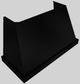 Vent-A-Hood® Designer Series 54" Black Wall Mounted Range Hood-4
