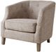 Olliix by Madison Park Natural Ansley Chesterfield Barrel Chair-0
