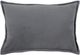 Surya Cotton Velvet Charcoal 13"x19" Pillow Shell with Down Insert-0