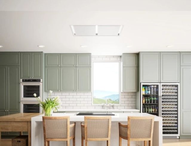Zephyr Lux Connect 43" White Island Range Hood -2