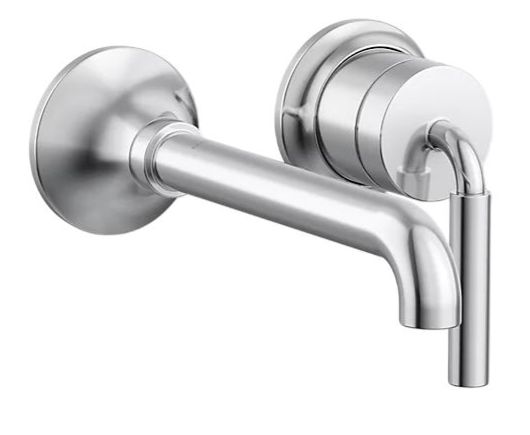 KOHLER® Tone™ Polished Chrome Wall-Mount Single-Handle Bathroom Sink Faucet-0
