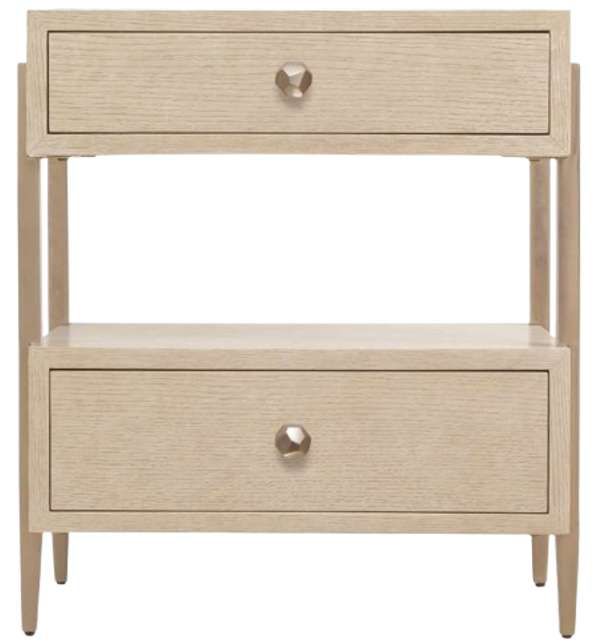 Hooker® Furniture Westwood Polished Limestone 2-Drawer Nightstand-2