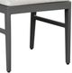 Intercon Navarro Gray/Mocha Fabric/Metal Ladder Back Outdoor Side Chair-2