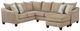 Affordable Furniture 7750 2-Piece Grid Mushroom U-Shaped Sectional-0