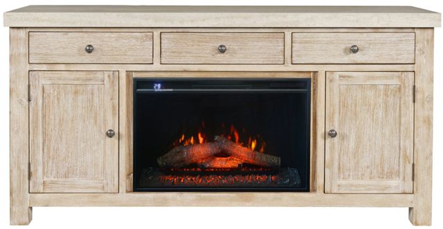 Jofran Inc. Sierrafina Almond 63" Media Console with Fireplace -1
