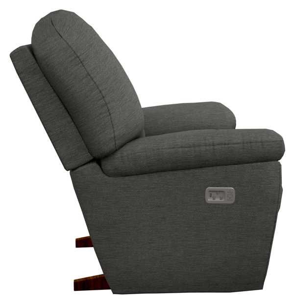 La-Z-Boy® Maverick Slate Power Rocking Recliner with Headrest and Lumbar-2