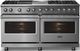 Viking® 5 Series 60" Stainless Steel Pro Style Dual Fuel (LP) Range with Polished Chrome Trim-4