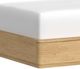 Elements International Rosalie Gray/Natural Upholstered Queen Panel Bed-4