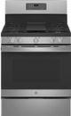 GE® 30" Stainless Steel Free Standing Natural Gas Range-0
