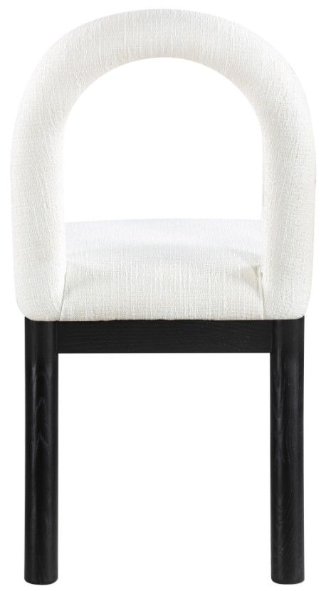 Meridian Furniture Conrad Cream/Black Upholstered Dining Chair-3