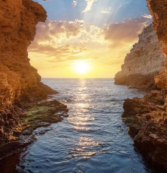 Classy Art Grotto Sunset Wall Art-1