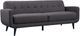 Elements International Hadley 3-Piece Heirloom Charcoal Living Room Stationary Seating Set-1