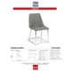 Korson Furniture Emile Set of 4 Slate Side Chairs-3