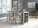 Signature Design by Ashley® Skempton 5-Piece White/Light Brown Counter Height Dining Set-3