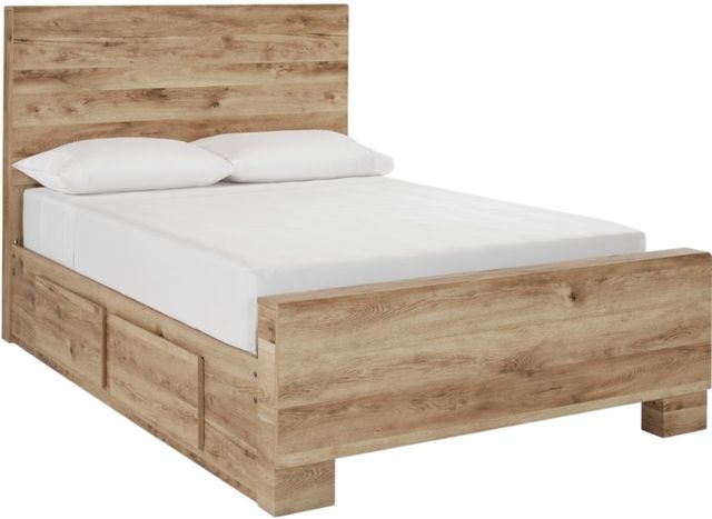 Signature Design by Ashley® Hyanna Tan Brown Full Panel Storage Bed-0