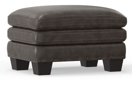 Pilot Leather Ottoman
