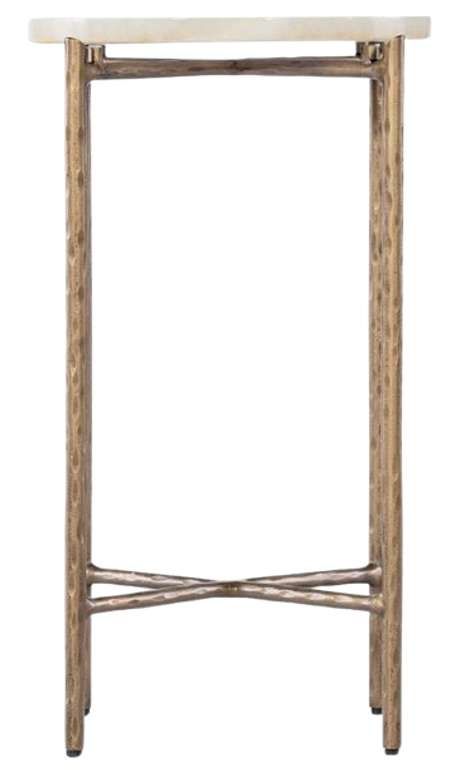 Hooker® Furniture Melange Natural Spot Table with Gold Base-2
