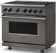 Viking® 7 Series 36" Damascus Gray Pro Style Liquid Propane Gas Range-3
