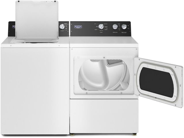 Maytag® White Top Load Washer & Gas Dryer Laundry Pair-4