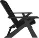 Unwasted® Long Pause Black Plastic Outdoor Accent Chair-1