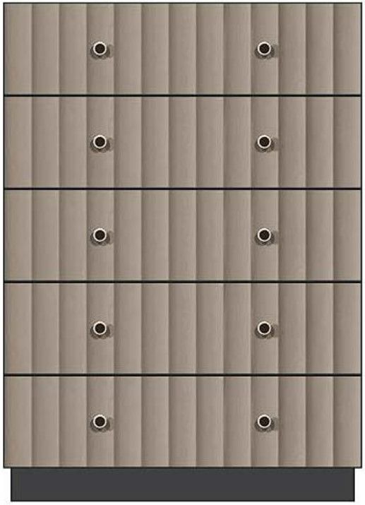 Country View Woodworking Customizable American Modern Brown Maple 5-Drawer Chest-0
