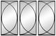 A & B Home 3-Piece Black Wall Mirror Set-0