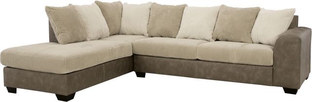 Signature Design by Ashley® Keskin 2-Piece Sand Left-Arm Facing Sofa Sectional and Chaise-0