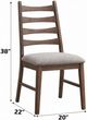 ACME Furniture Mayah 2-Piece Gray/Walnut Dining Side Chair Set-2