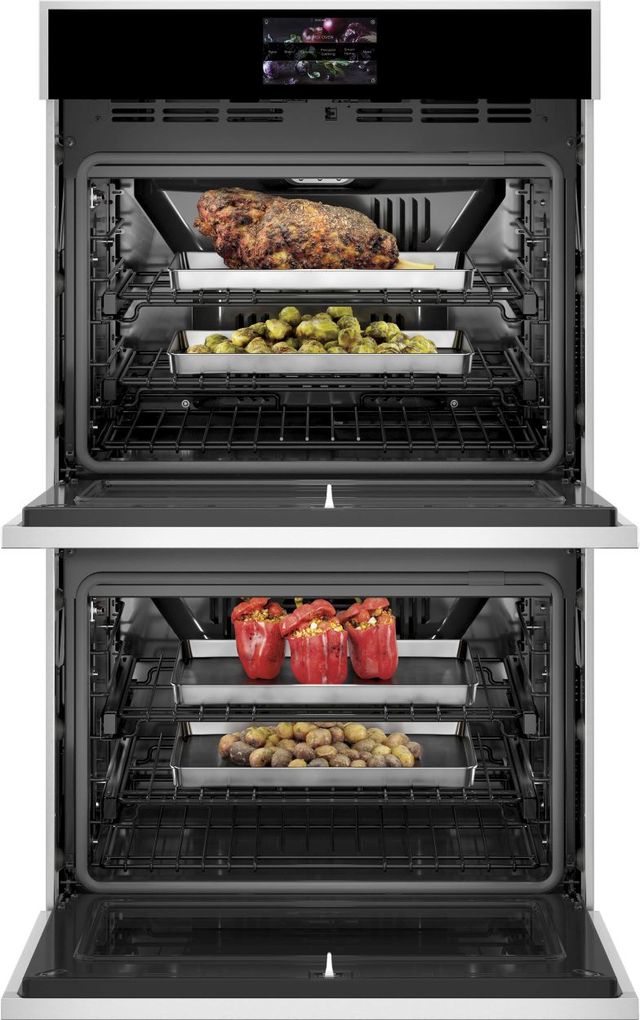 Monogram® Minimalist Collection 30" Stainless Steel Double Electric Wall Oven-2