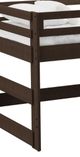 Elements International Cali Kids Brown Twin Loft Bed-1