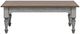 Flexsteel® Plymouth Medium Brown Coffee Table with Distressed Graywash Base-2